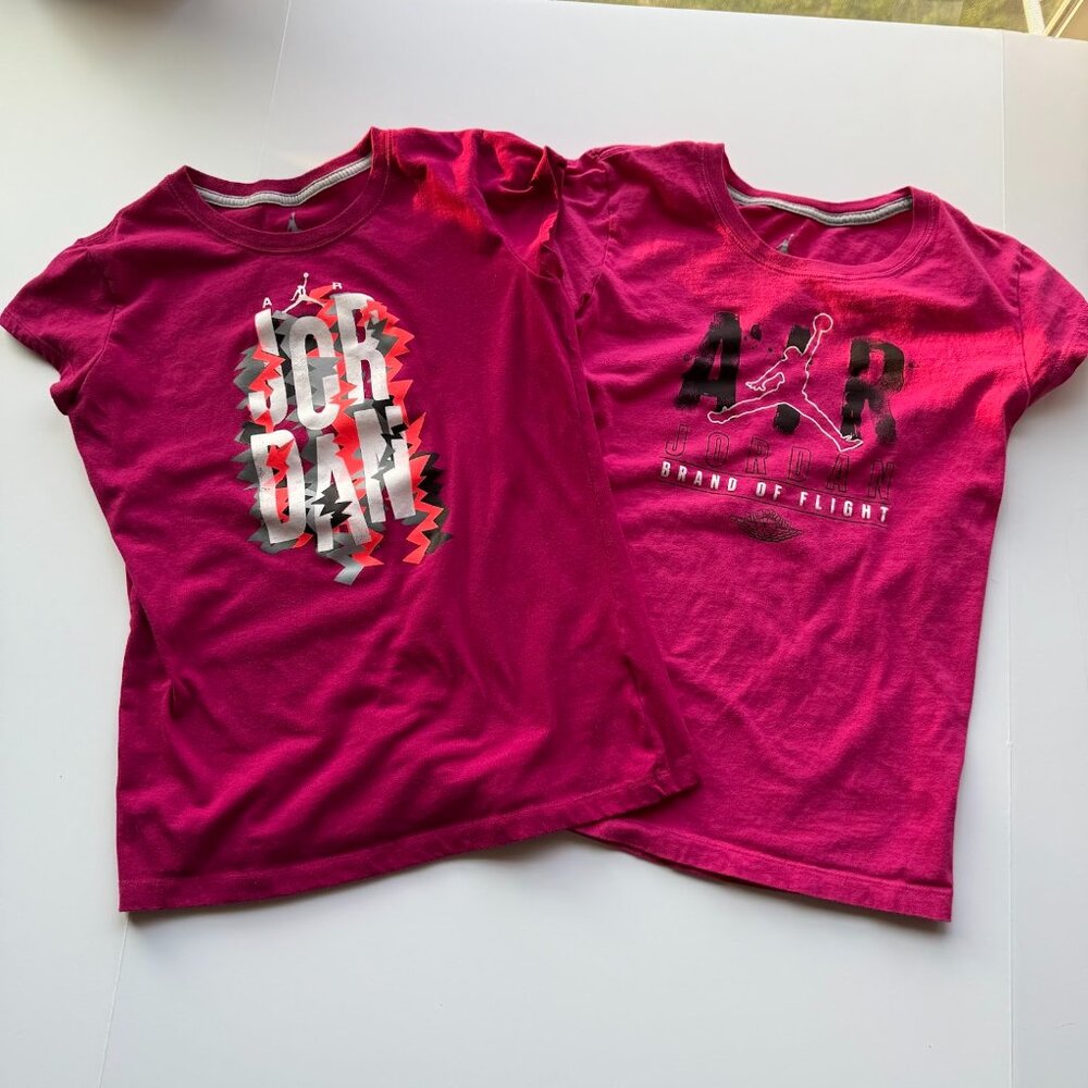 Bundle of 2 Girls Nike Jordan Brand T-Shirts – Size XL